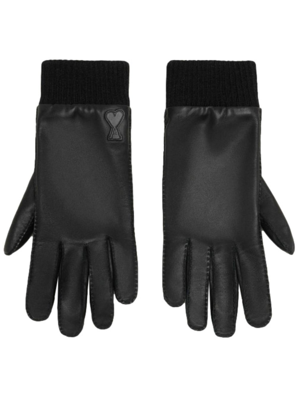 Ami De Coeur leather gloves - Black