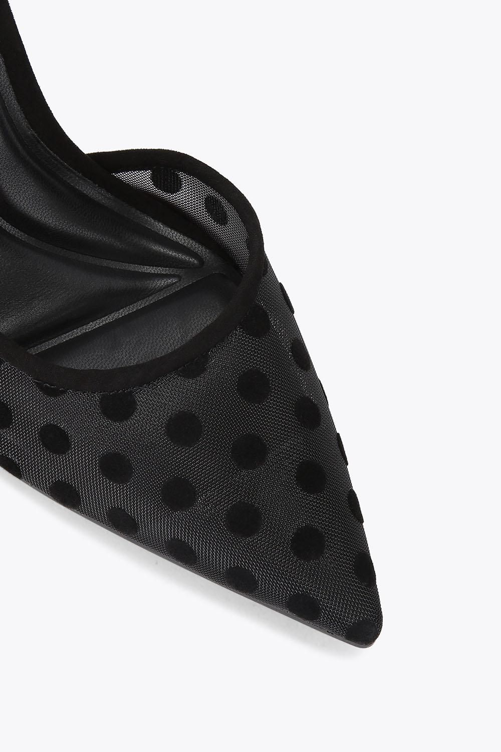 Carvela Women's 'Positano D Orsay Polka' Fabric Heels in Black