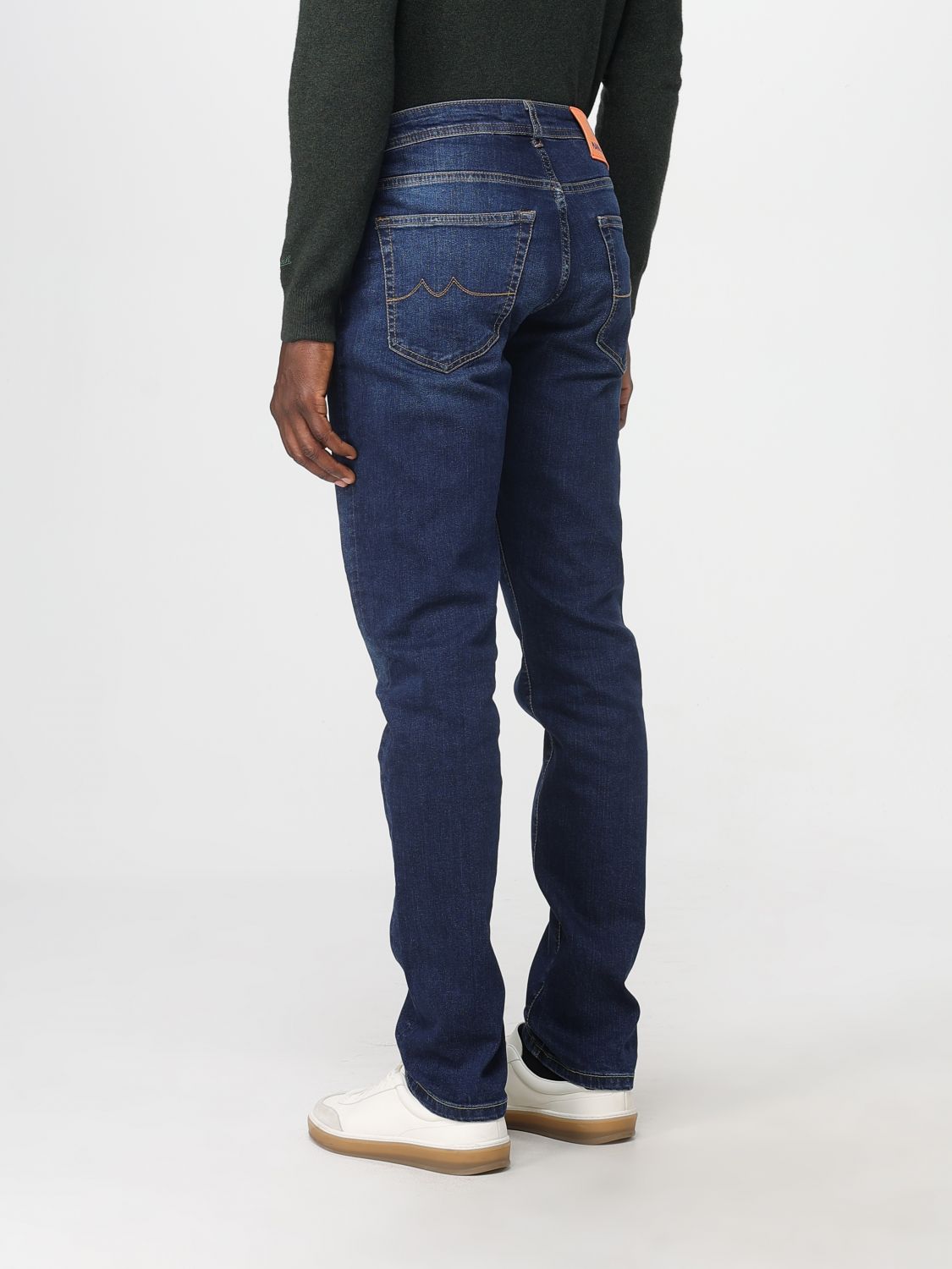 Manuel Ritz logo-patch jeans - Blue