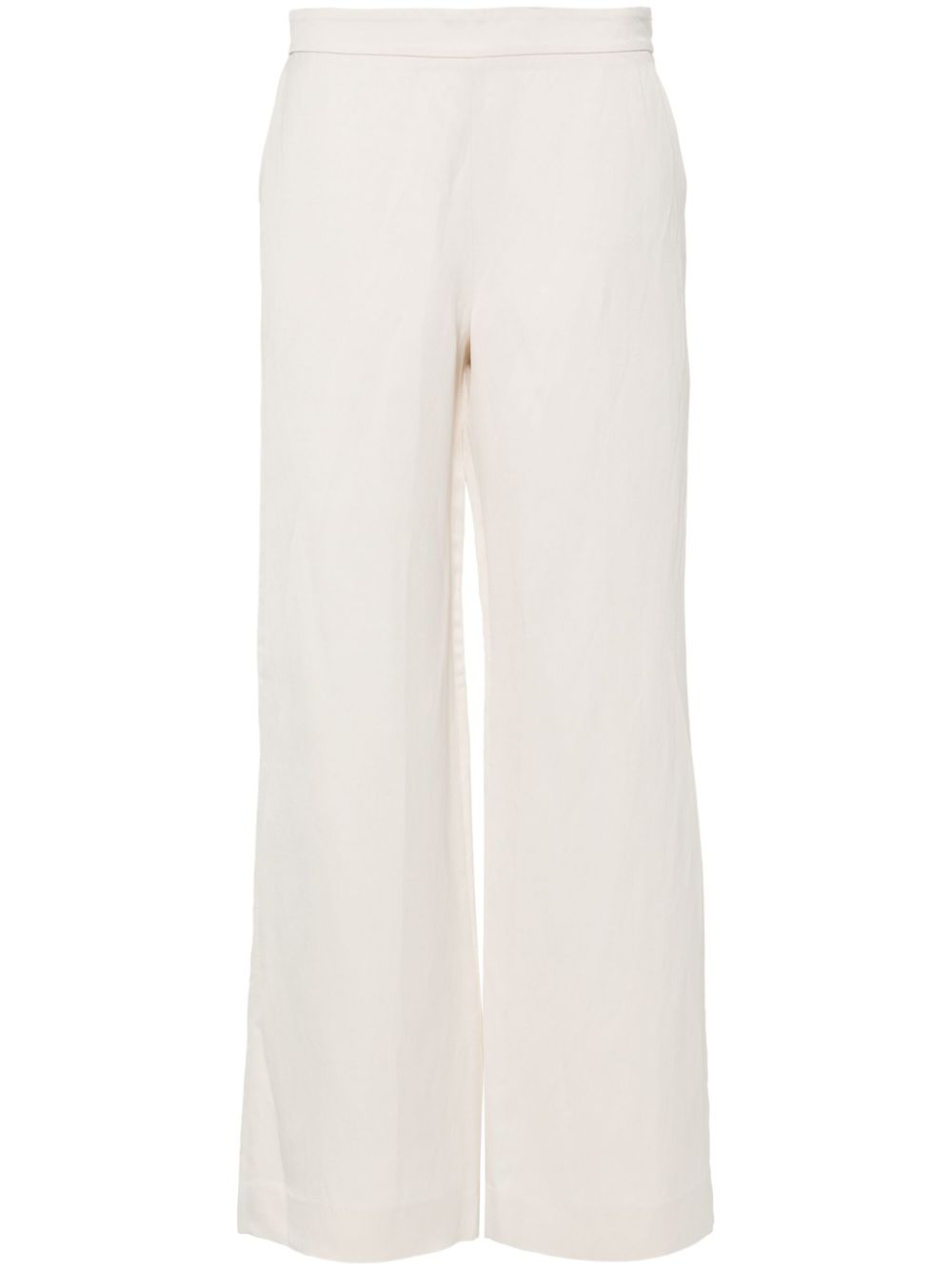 Ribes textured straight trousers - Neutrals