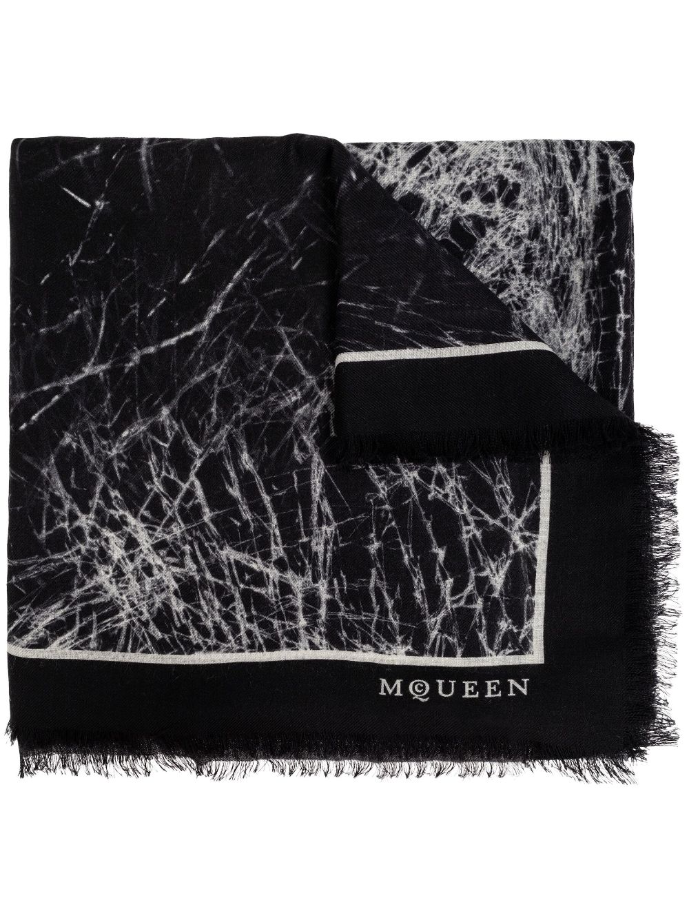 Wool scarf - Black