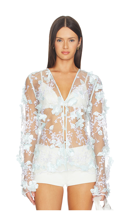 OperaSPORT Naya Blouse in Baby Blue. XXS also in XS, S, M