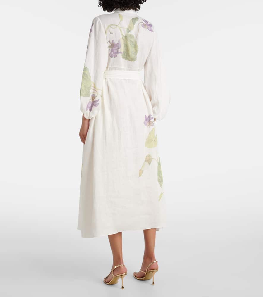 Linen wrap dress