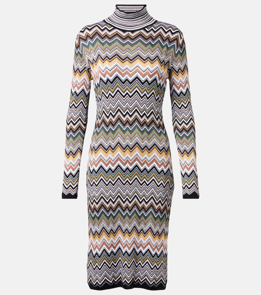 Zigzag midi dress