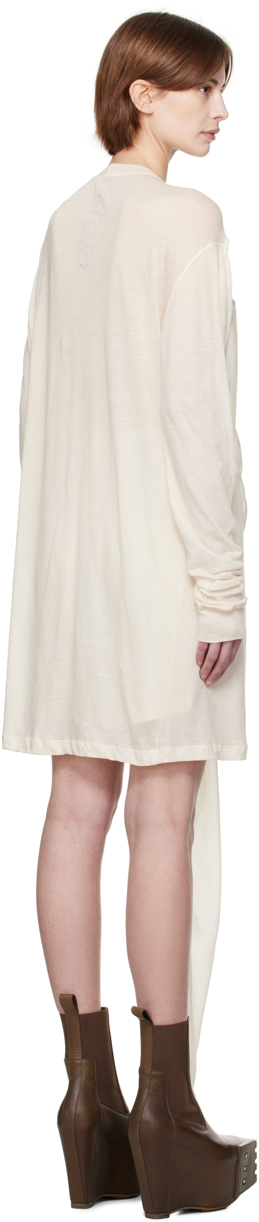 【関税込み】Rick Owens オフホワイト Hollywood Drain Tシャツ Off-White Hollywood Drain T-shirt by Rick Owens on Sale