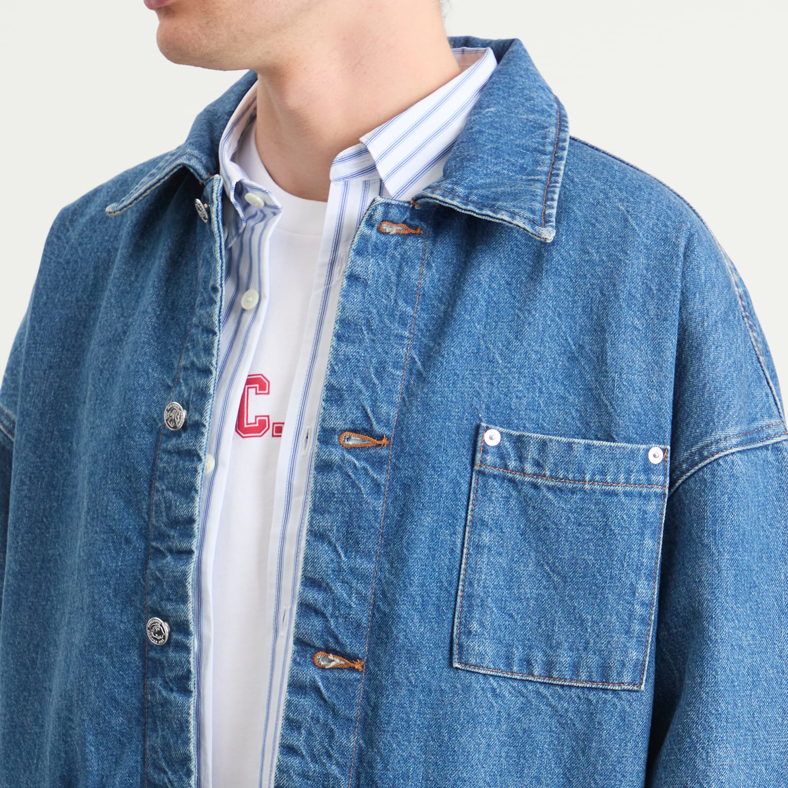 Men's x Marc Jacobs The Denim Jacket Washed Indigo