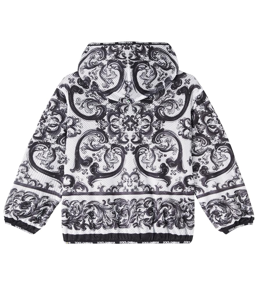 Majolica hooded zip-up jacket