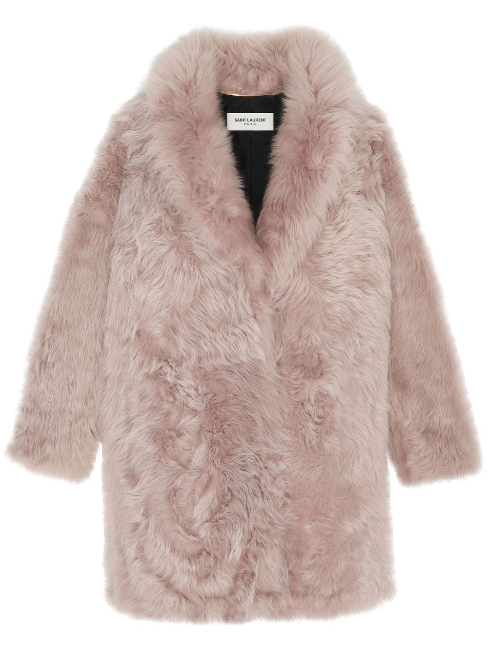 Oversized shearling jacket - Pink
