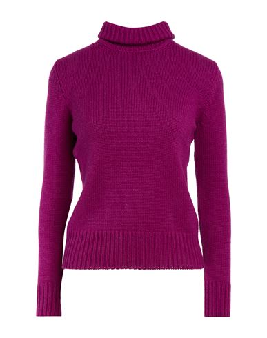Woman Turtleneck Mauve Size 4 Cashmere