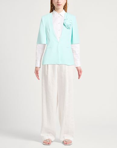 Woman Blazer Sky blue Size 8 Polyester, Elastane