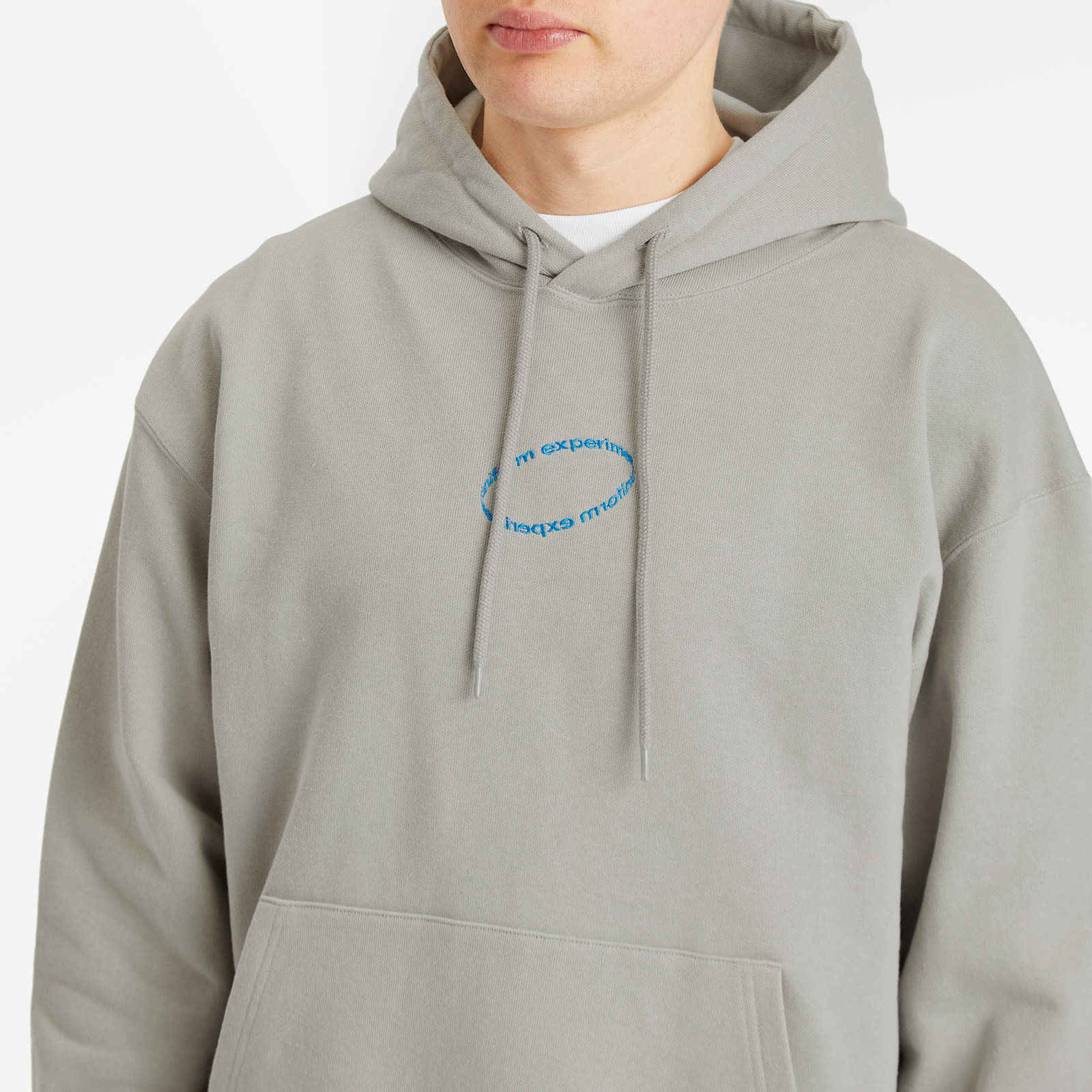 Uniform Experiment Men's Loop Logo Hoodie in Light Gray