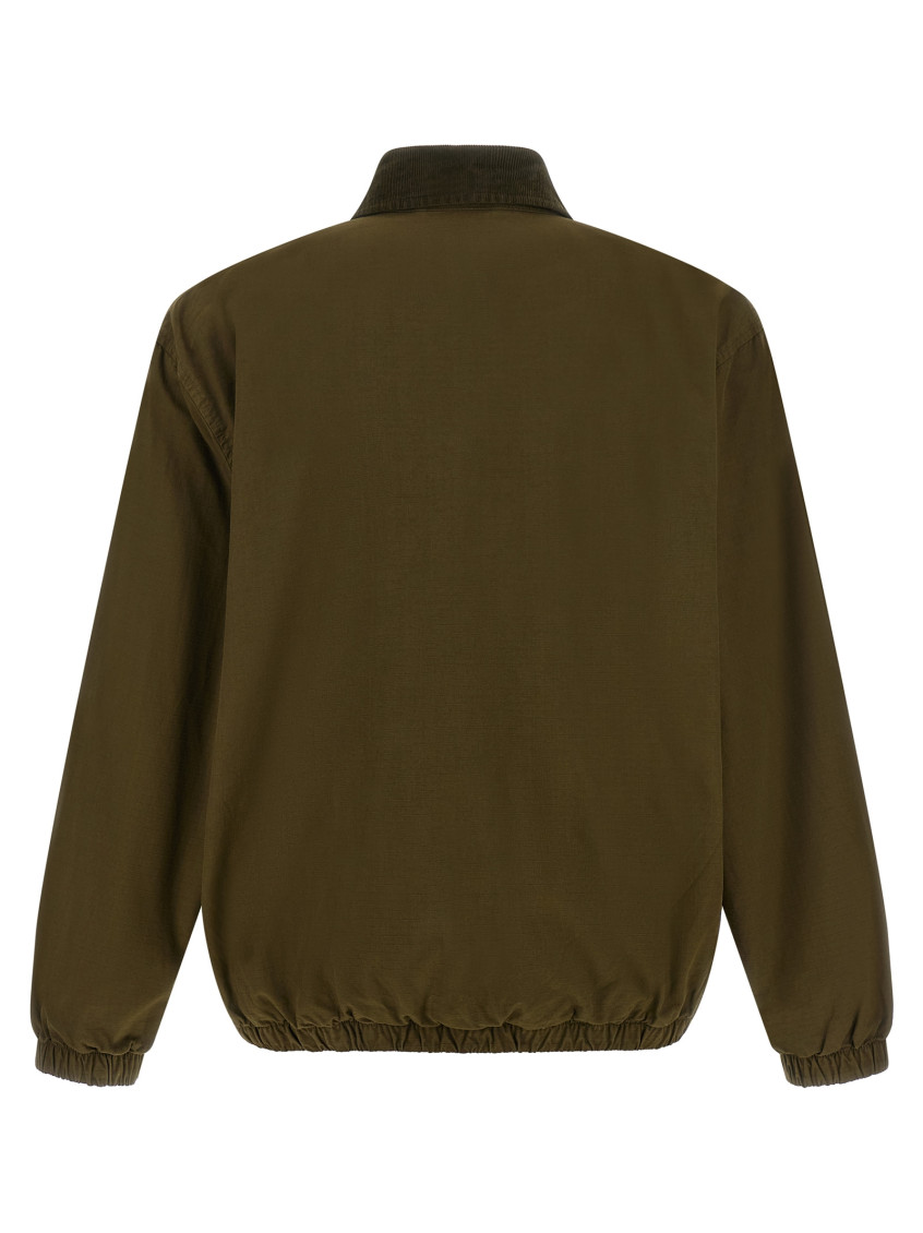 Green Shirt Collar Jacket