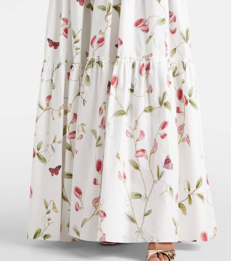 Floral cotton maxi dress