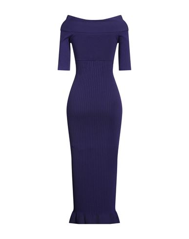 Philosophy Di Lorenzo Serafini Woman Midi dress Purple Size 4 Viscose, Polyamide