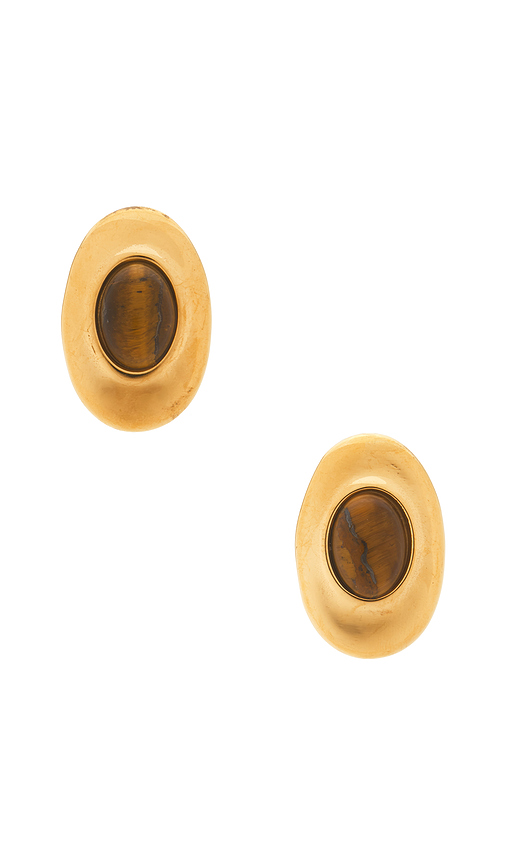 Casa Clara Caper Earrings in Espresso. a
