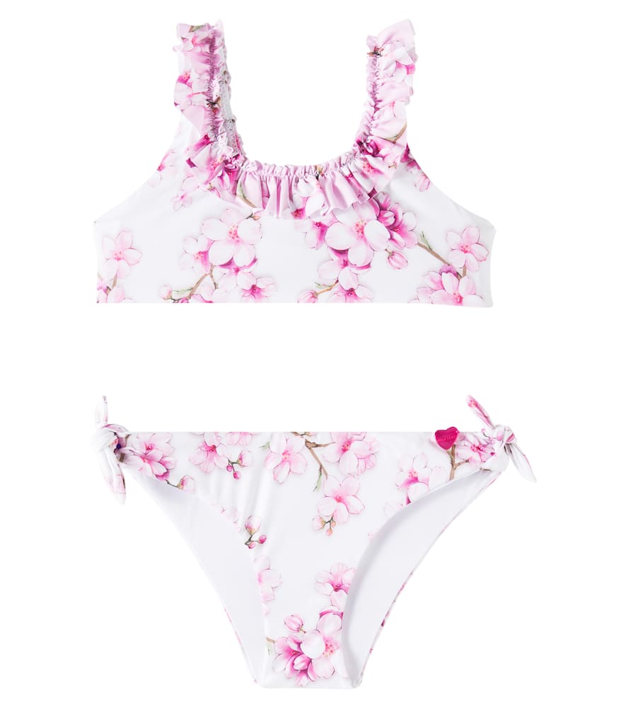 Monnalisa Ruffled floral bikini