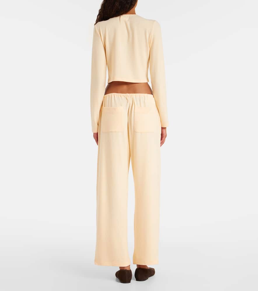 Lauren cropped jersey cardigan