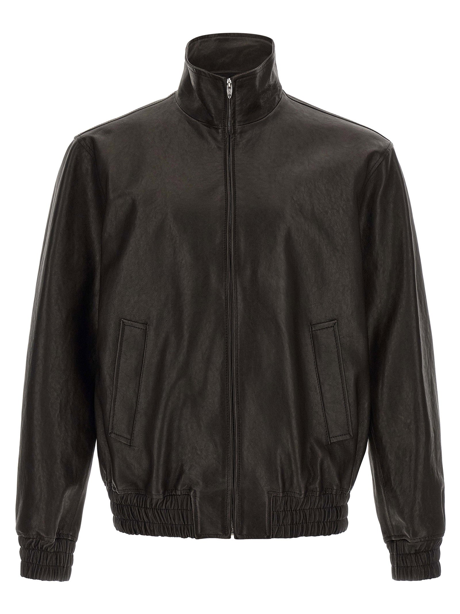 Calf Leather Jacket — Black