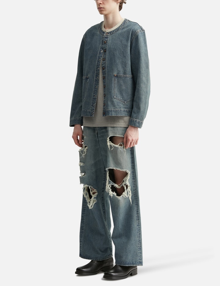Faded Button Dneim Jacket
