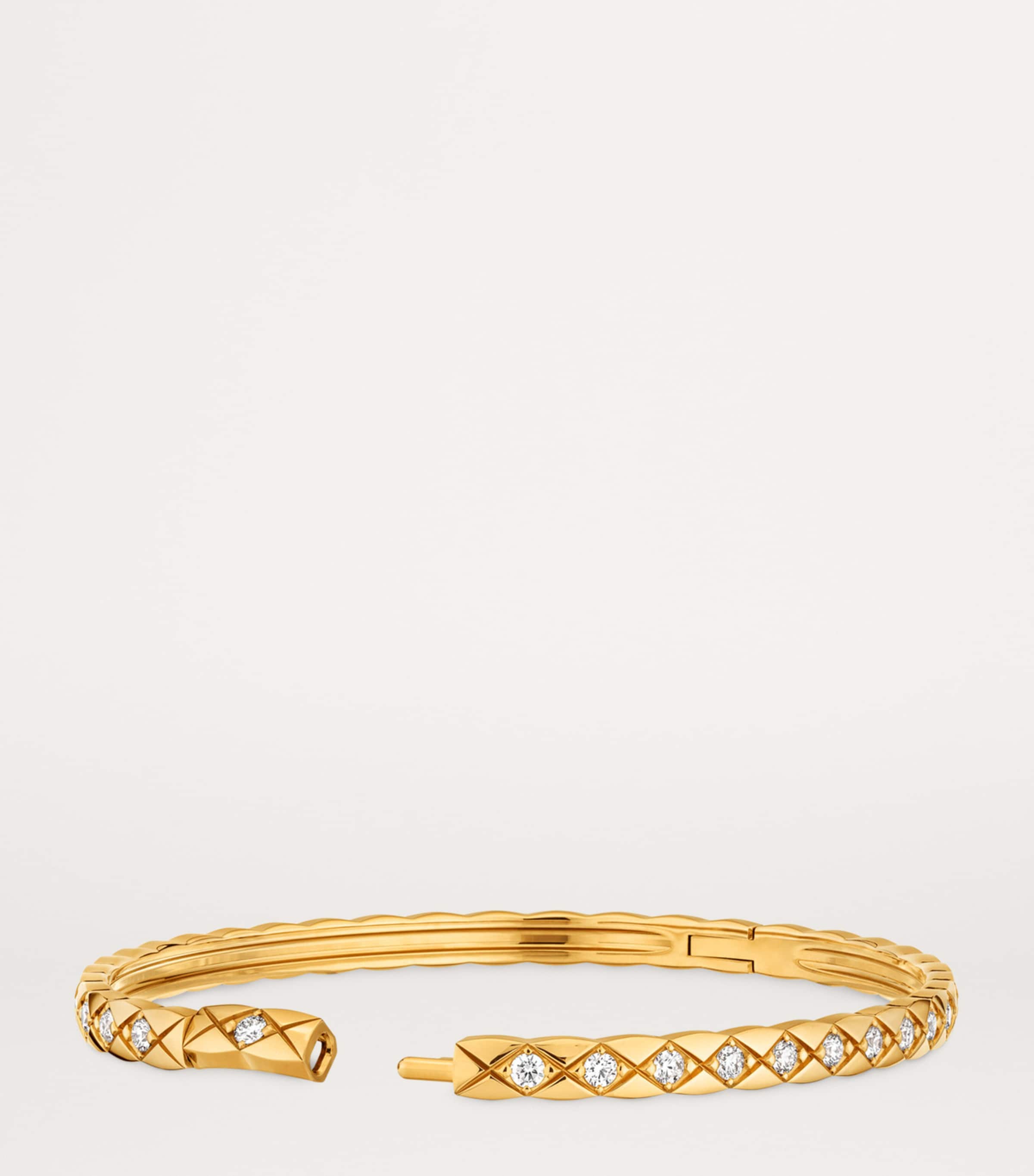 Yellow Gold and Diamond Coco Crush Bangle