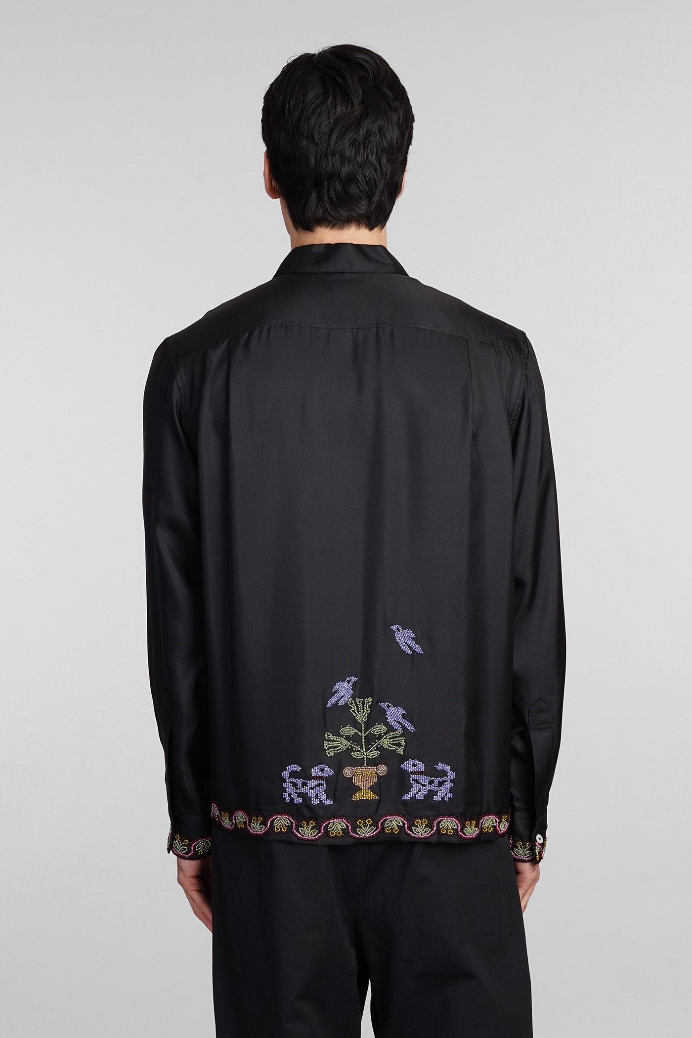 Shirt In Black Silk