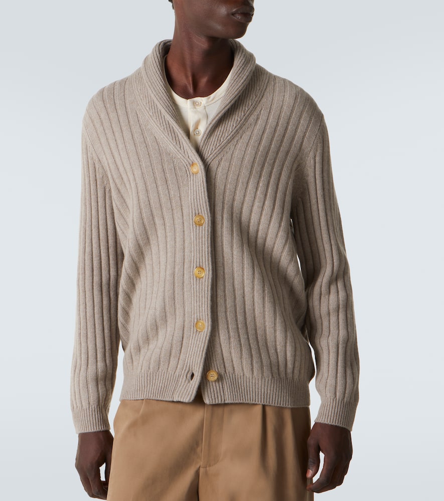 Mr Denver ribbed-knit cashmere cardigan