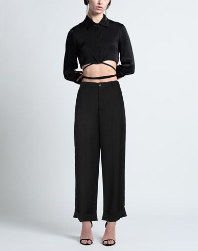 Woman Pants Black Size 27 Viscose, Polyester, Elastane