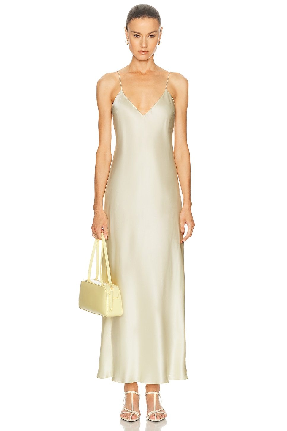 KHAITE Taja Dress in Pale Yellow - Yellow. L also in M