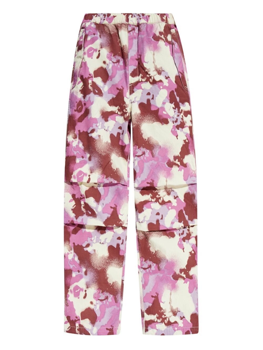 A BATHING APE® camouflage-print trousers - Pink