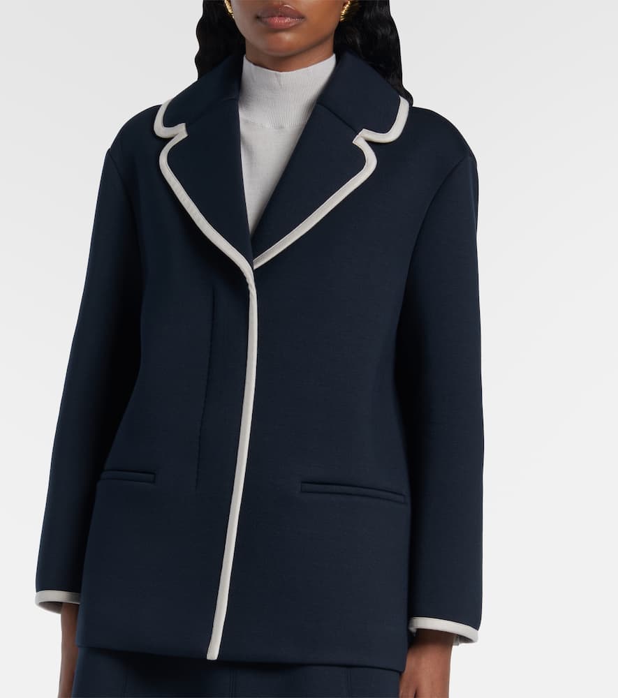 Single-breasted jersey blazer