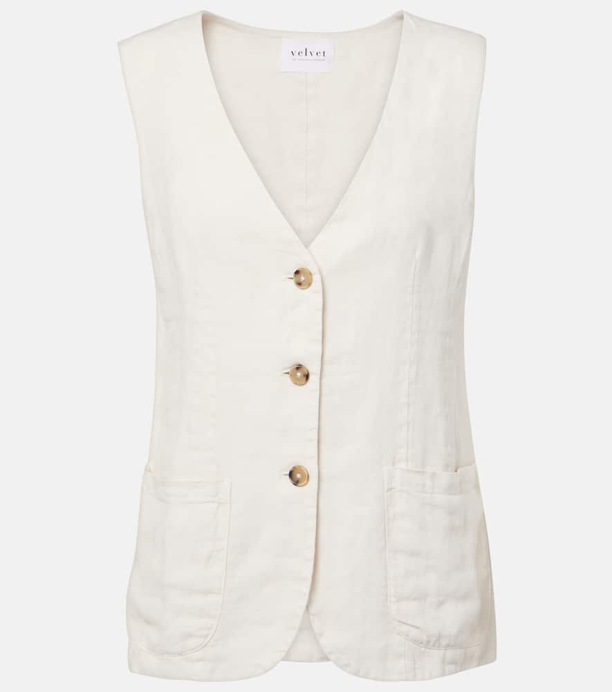 Acie linen vest