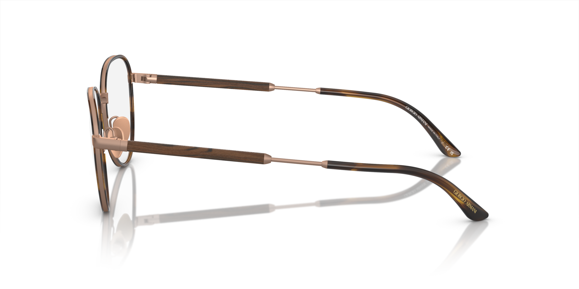 Giorgio Armani Man Giorgio Armani AR5137J 3006 Optical frames Steel Bronze Transparent Pantos Norma