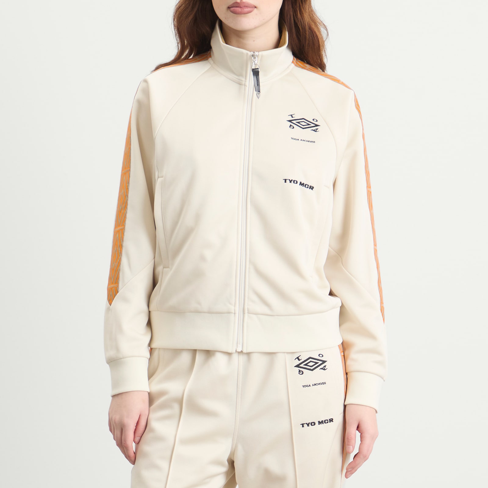 Women's TOGA x Umbro Track Jacket in Off White