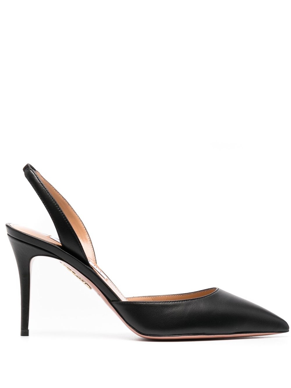 Pointed-toe 90mm slingback sandals