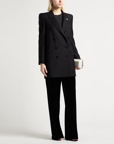 Woman Overcoat & Trench Coat Black Size 4 Wool