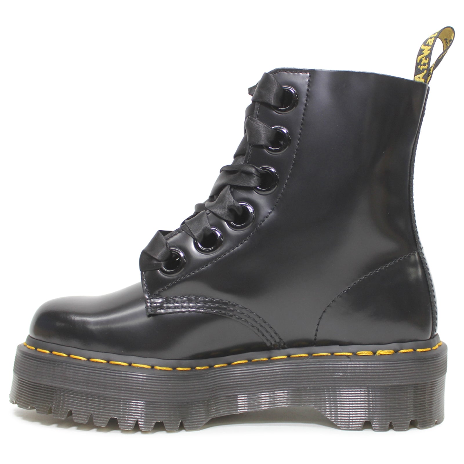 Dr. Martens Molly Full Grain Smooth Leather Women's Platform Boots