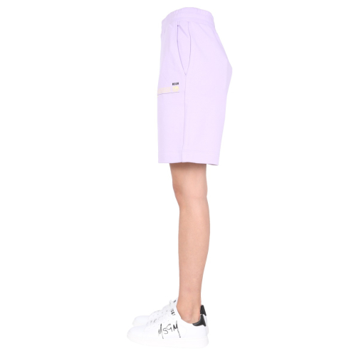 Logo patch track shorts