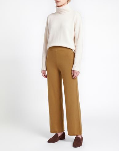 Woman Pants Camel Size 6 Merino Wool