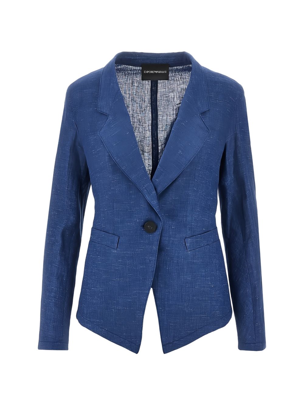 Linen single-breasted jacket