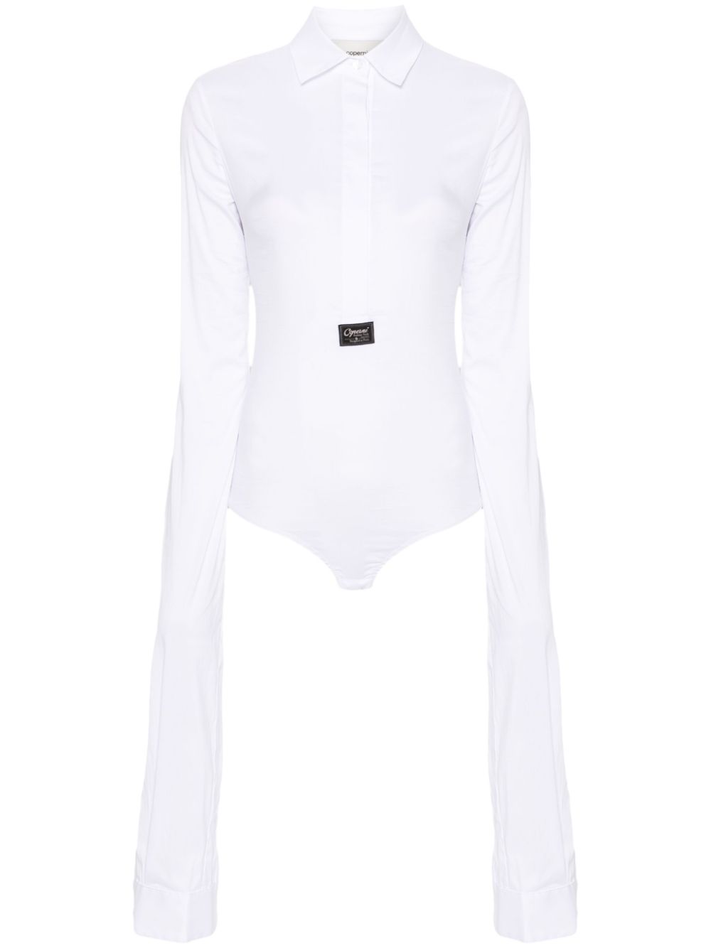 Poplin bodysuit - White