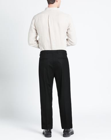 Man Pants Black Size 30 Wool, Polyester