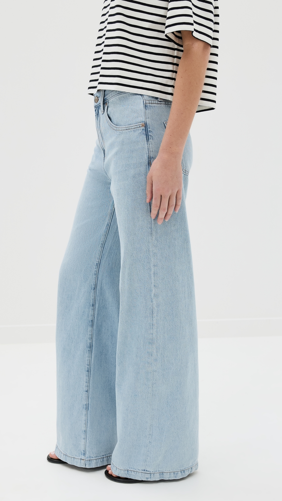 Jadyn Low Slung Palazzo Jeans Chateau