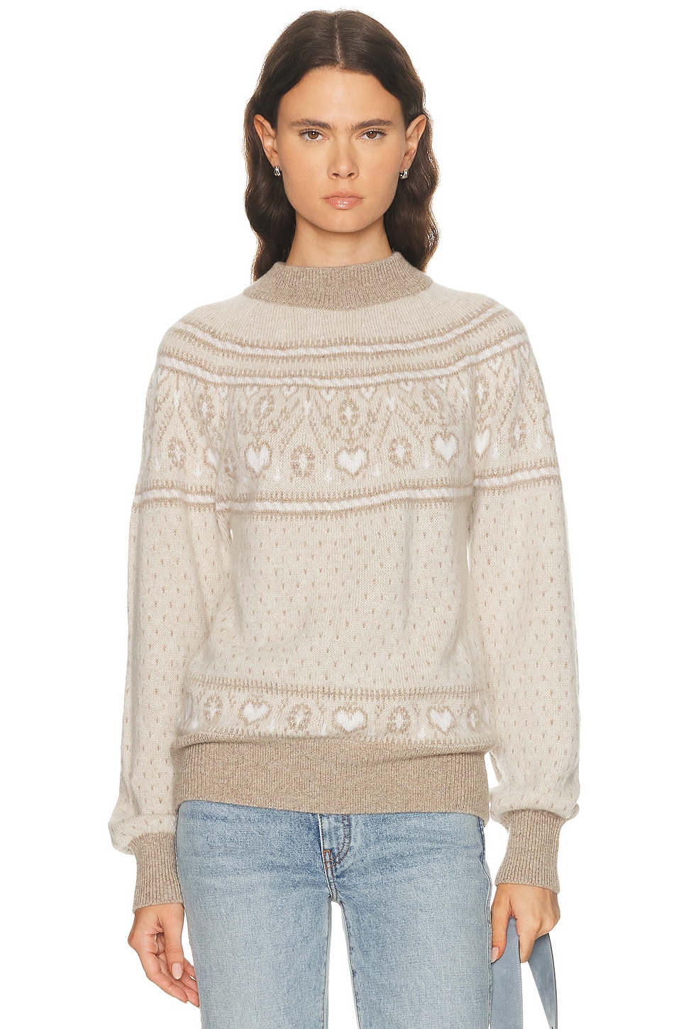 KHAITE STRICK GUY in Mehrfarbig hell - Beige. XS also in L