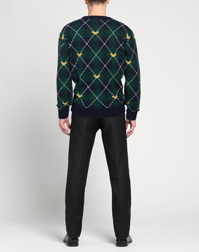 Man Sweater Green Size L Merino Wool, Viscose, Polyamide, Cashmere