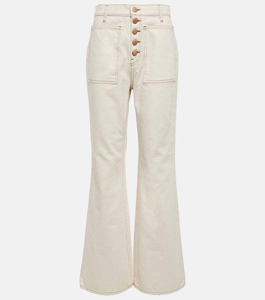 Lou high-rise flared jeans