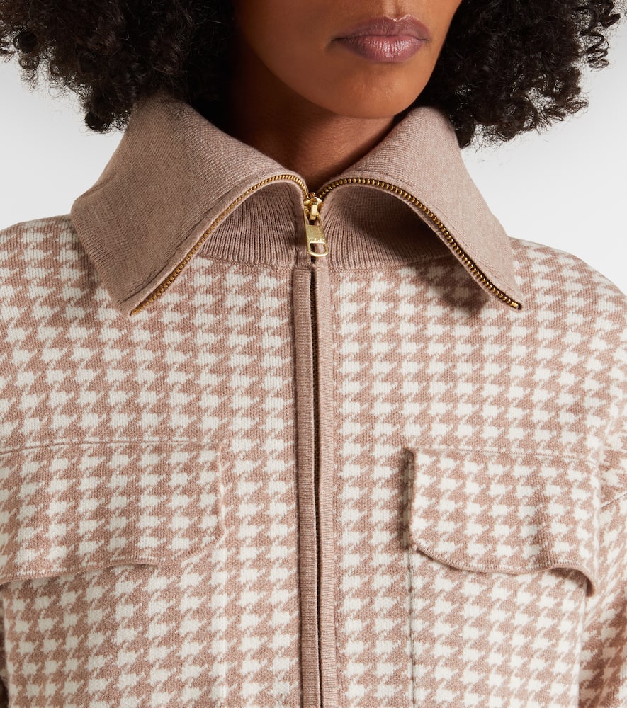 Ablett houndstooth jacquard jacket