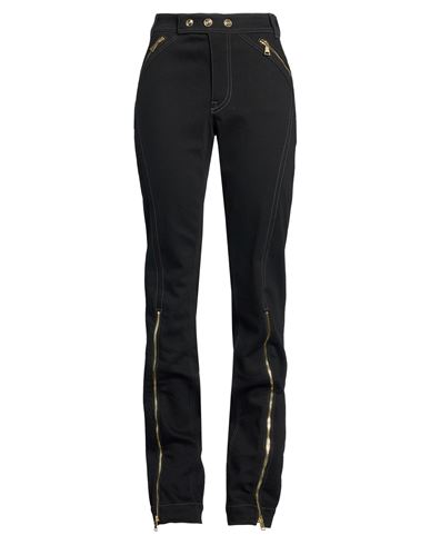 Woman Jeans Black Size 29 Cotton, Elastane