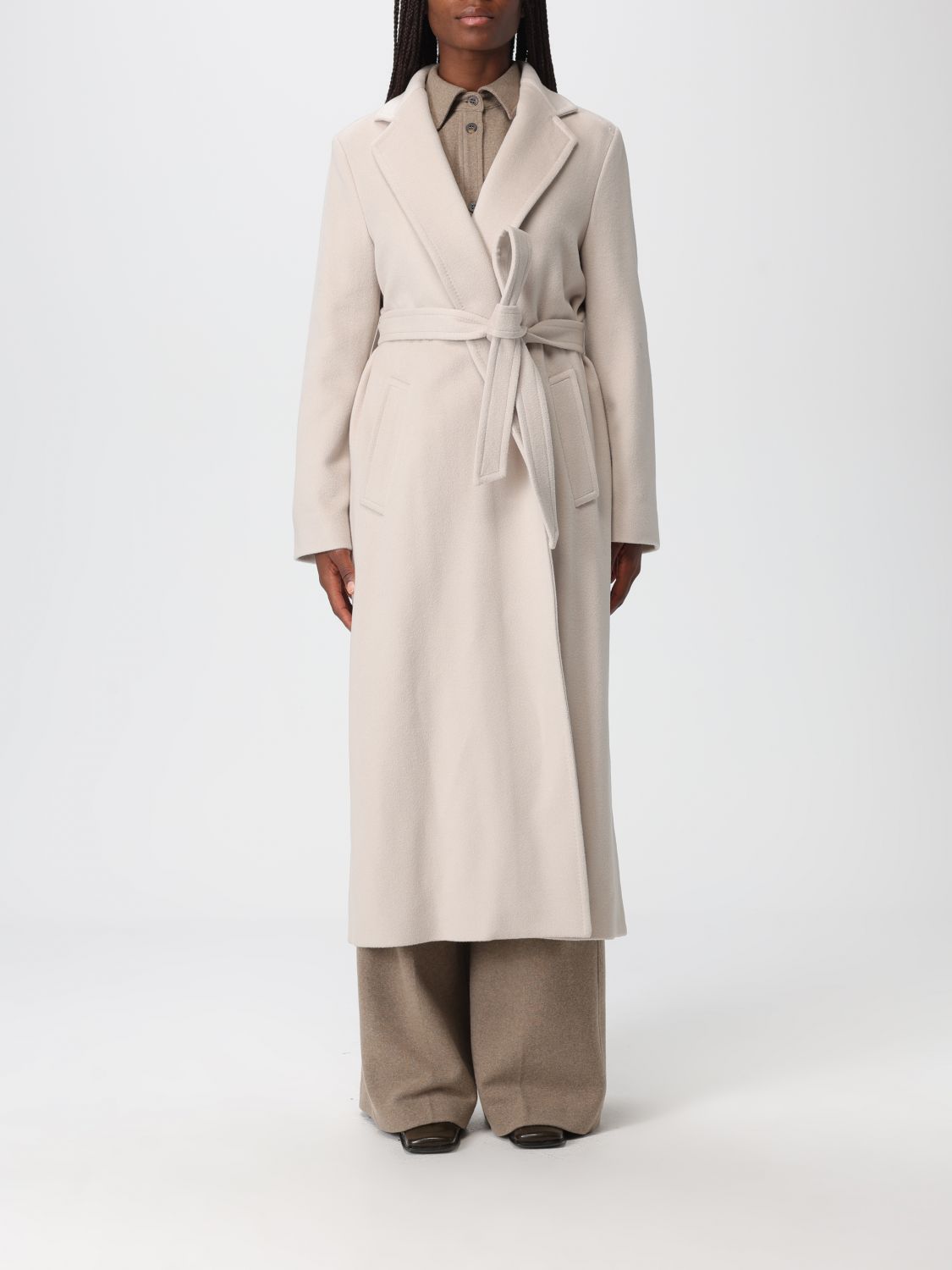 Coat Woman color Sand