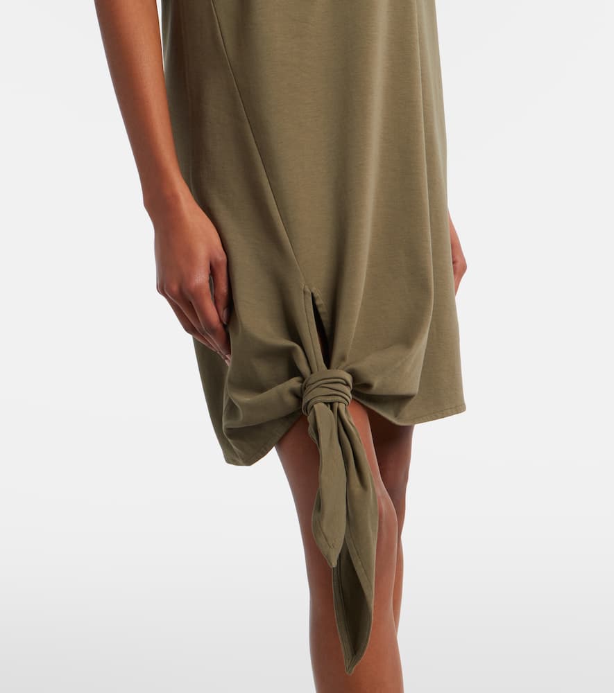 Cotton jersey midi dress