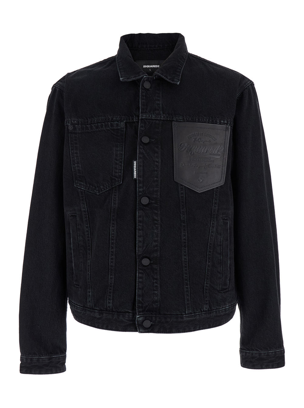 Denim Jacket Casual Jackets And Parka Black